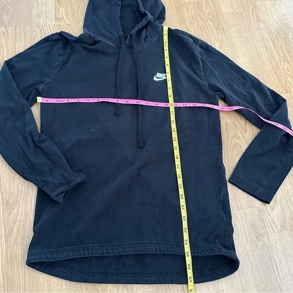 Nike Long Sleeve Hooded Black Shirt Size M - Picture 2 of 3